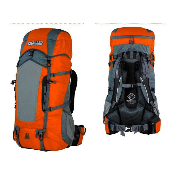 

Рюкзак Terra Incognita Action 35 оранжевый/серый