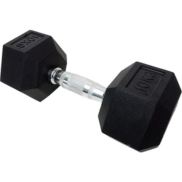 

Гантель Шестигранная обрезиненная HouseFit (DD 6442-10) 10кг