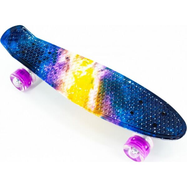 

Скейт Penny Board детский подсветка колес мультицвет закат