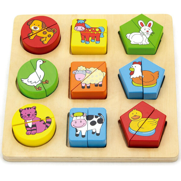 

Пазл Viga Toys Формы. Животный мир