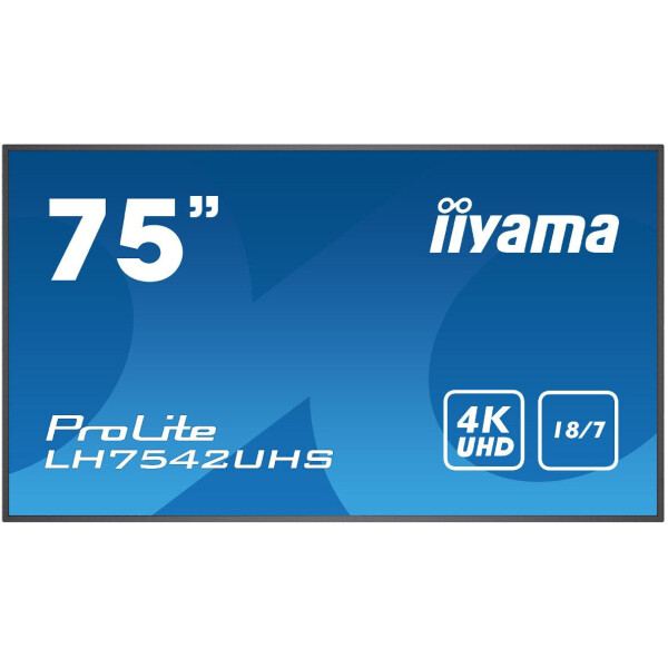 

74,5" IIYAMA LH7542UHS-B1 Black