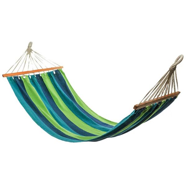 

Гамак Hammock сanvas Blue strip 190*100cm (40CM крепление+веревка+сумка для хранения)