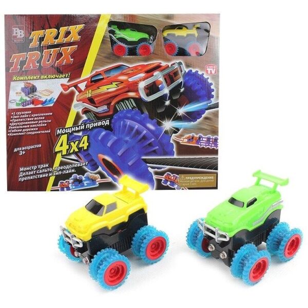

Канатный конструктор автотрек с двумя машинками Magic Trix Trux