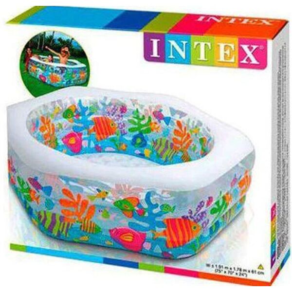 

Бассейн Детский Надувной Intex Океанический риф 56493 191х178х61 см