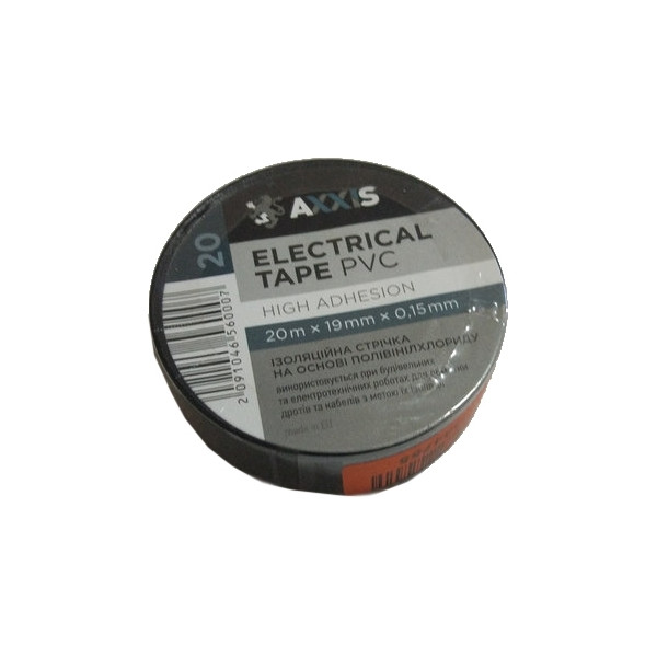 

Изолента черная AXXIS 19mm * 20