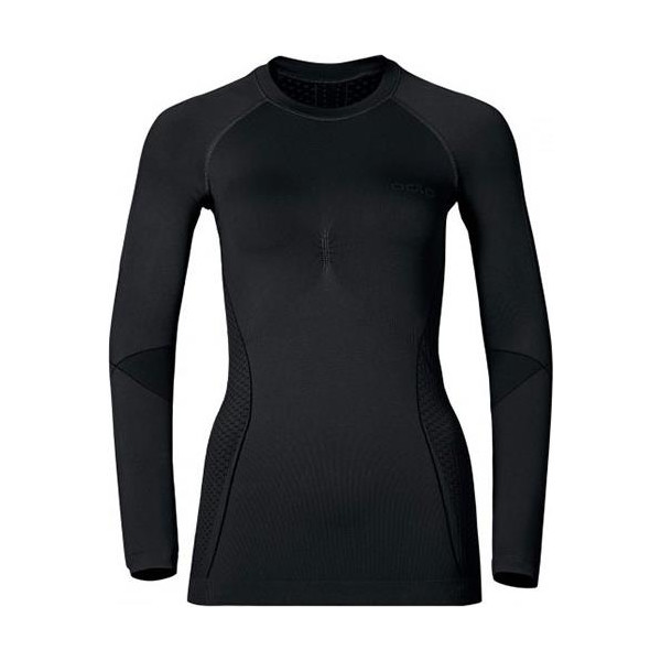

Термобелье ODLO Shirt l/s crew neck EVOLUTION WARM 60056 black-grey L