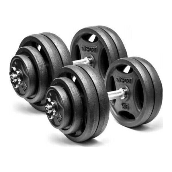 

Гантели разборные RN-Sport 2 по 28 кг металлические, чугунные(RN_QTR28х2)