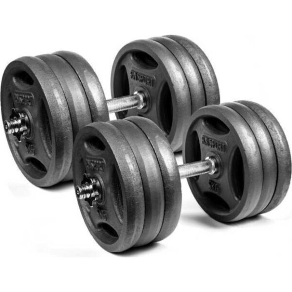 

Гантели разборные RN-Sport 2 по 31 кг металлические, чугунные(RN_QTR31х2)