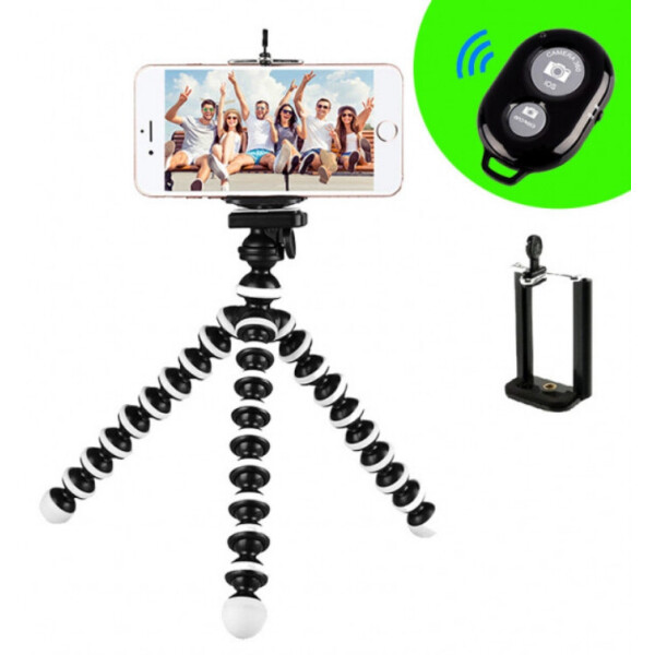 

Гибкий настольный мини штатив 17см Трипод Осьминог Z01