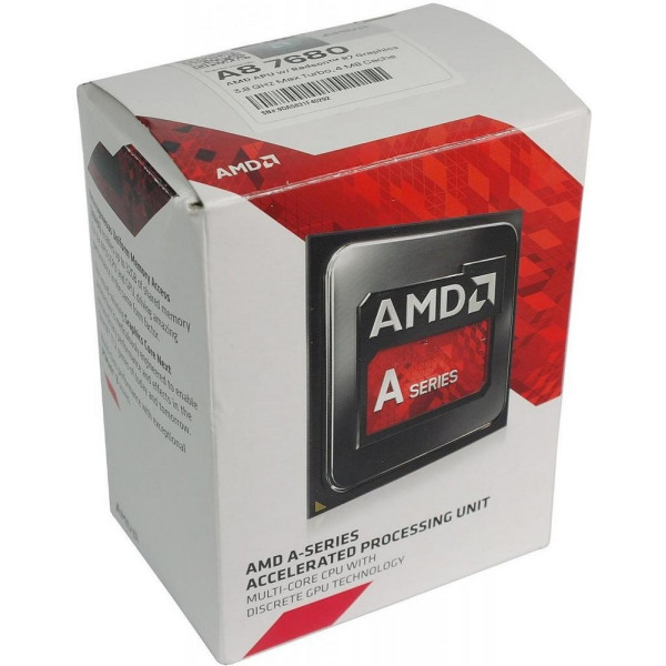 

AMD A8 X4 7680 (3.5GHz 65W FM2+) Box (AD7680ACABBOX)