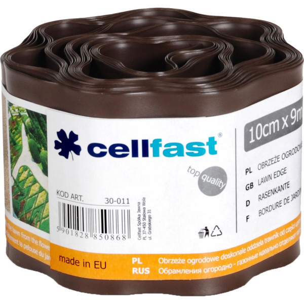 

Газонный бордюр Cellfast 10x900 см коричневый (30-011)