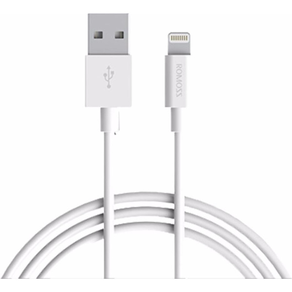 

Кабель Romoss CB13 USB MFi Lightning 1м White