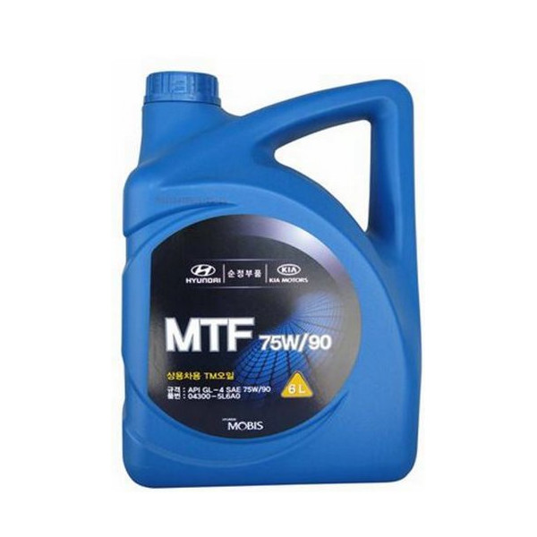 

Трансмиссионное масло ATF OE Hyundai Gear Oil 75W-90, 6л (043005L6A0)