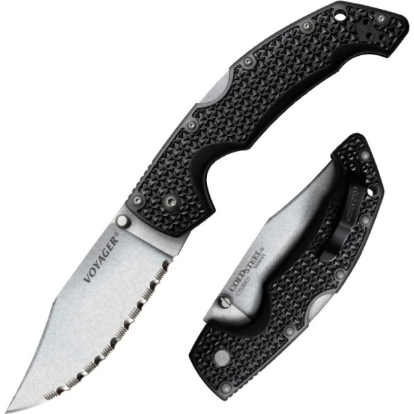 

Нож Cold Steel Medium Voyager Clip Point Serr (29TMCH)