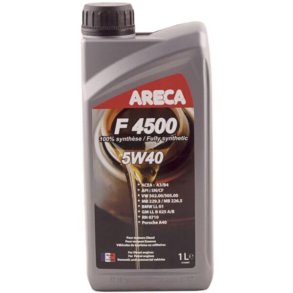 

Моторное масло ARECA F4500 5W-40 1л