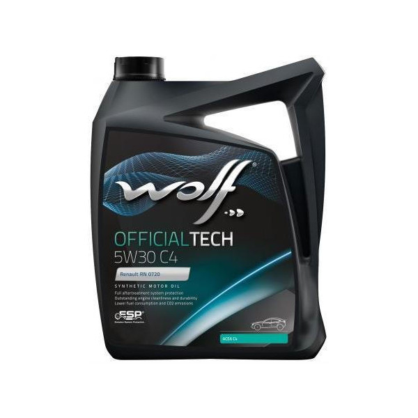 

Моторное масло WOLF OFFICIALTECH 5W30 C4 4л