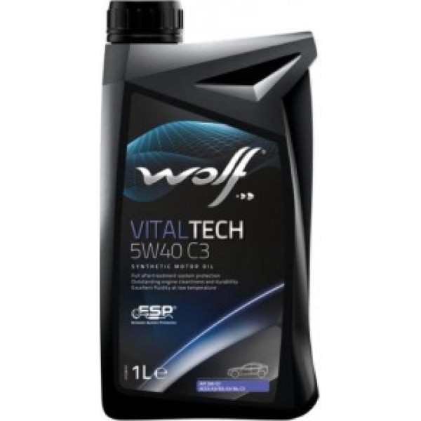 

Моторное масло WOLF VITALTECH 5W40 PI C3 1L (8302817)