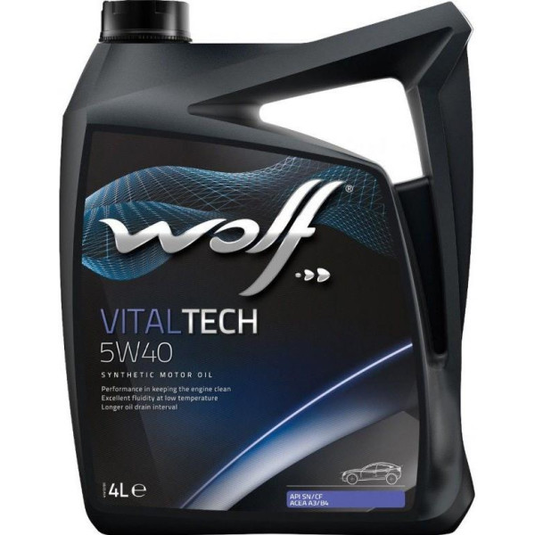 

Моторное масло WOLF VITALTECH 5W40 4л