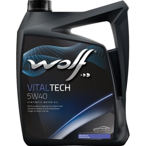 

Моторное масло WOLF VITALTECH 5W40 5л
