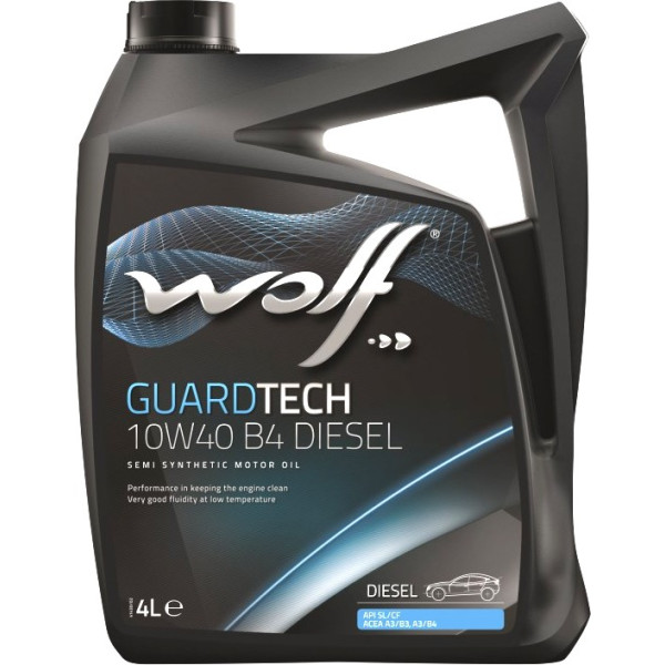 

Моторное масло WOLF GUARDTECH 10W40 B4 DIESEL 4л