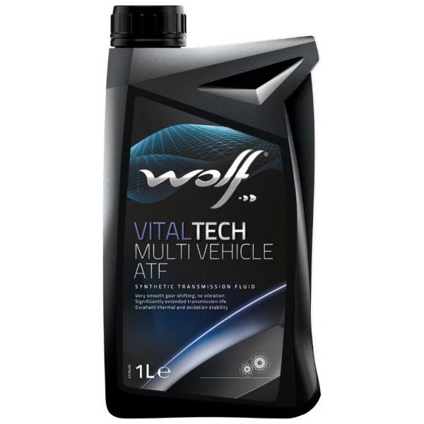 

Трансмиссионное масло WOLF VITALTECH MULTI VEHICLE ATF 1л