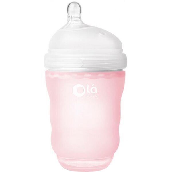 

Детская антиколикова бутылочка Olababy GentleBottle - Rose / Розовый, 240мл