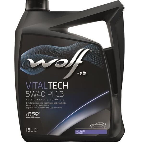 

Масло моторное WOLF 5W-40 VitalTech PI C3 5л (8303012)