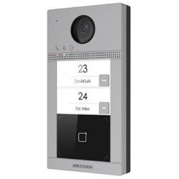 

2 Мп IP вызывная панель на 2 абонента c ИК подсветкой и Wi-Fi DS-KV8213-WME1