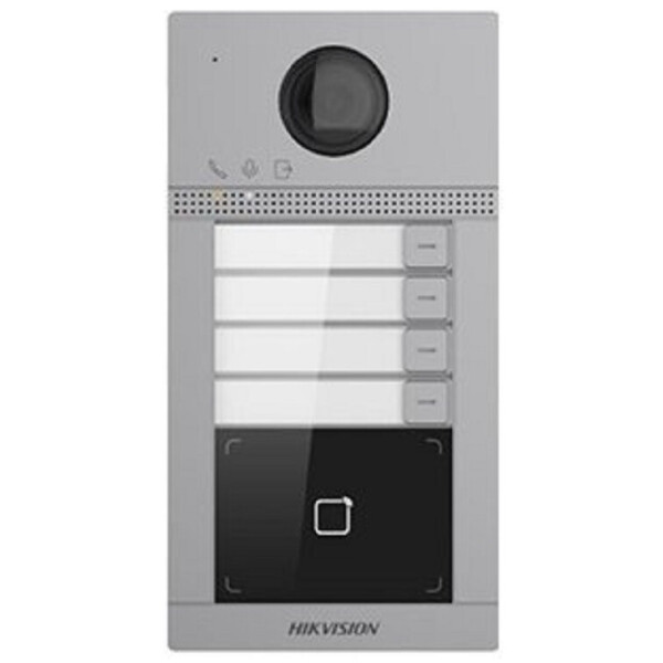 

2 Мп IP вызывная панель на 4 абонента c ИК подсветкой и Wi-Fi DS-KV8413-WME1/Flush
