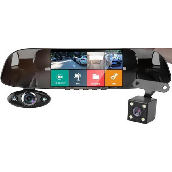 

Видеорегистратор зеркало HD Touch Driving Recorder Blackbox G15 с камерой заднего вида