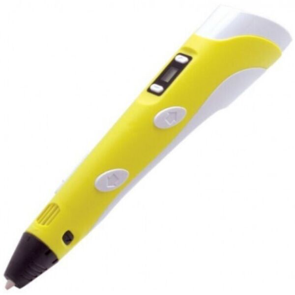

3D ручка c LCD дисплеем OB4 Pen 2 PLUS эко пластиком для 3Д рисования Yellow