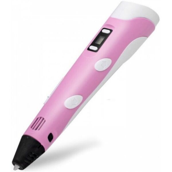

3D ручка c LCD дисплеем OB4 Pen 2 PLUS эко пластиком для 3Д рисования Pink