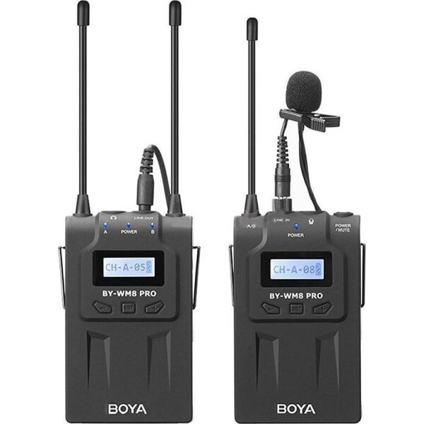 

Петличный микрофон Boya BY-WM8 Pro-K1 - радиомикрофон (беспроводная двухканальная микрофонная система)