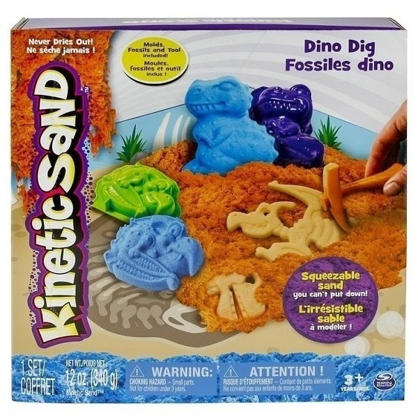 

Песок для творчества Wacky-Tivities Kinetic Sand Dino 340 г (71415Dn)