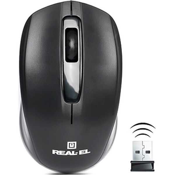 

Мышь беспроводная REAL-EL RM-304 Black USB