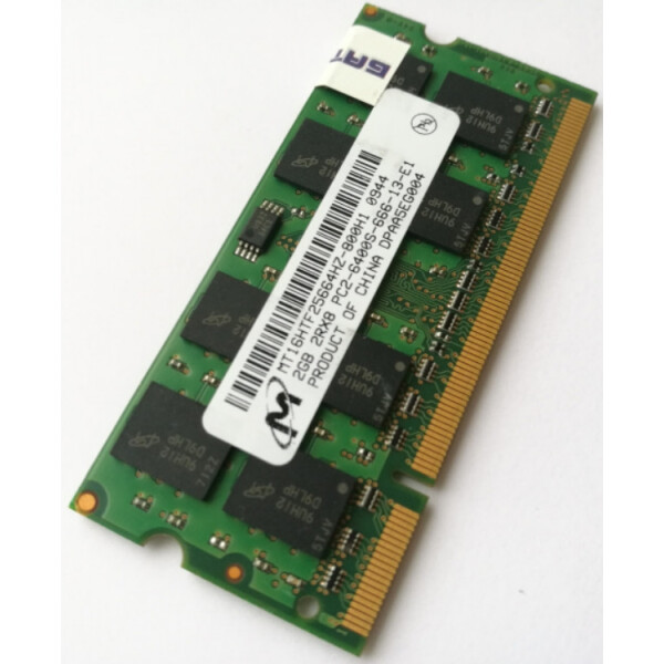 

SO-DIMM 2GB/800 DDR2 PC6400 Micron (MT16HTF25664HZ-800H1) - Refubrished