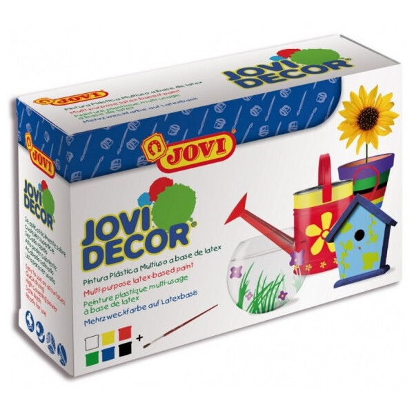 

Краска акриловая Jovi Decor 6 цветов по 55мл + кисточка (670)