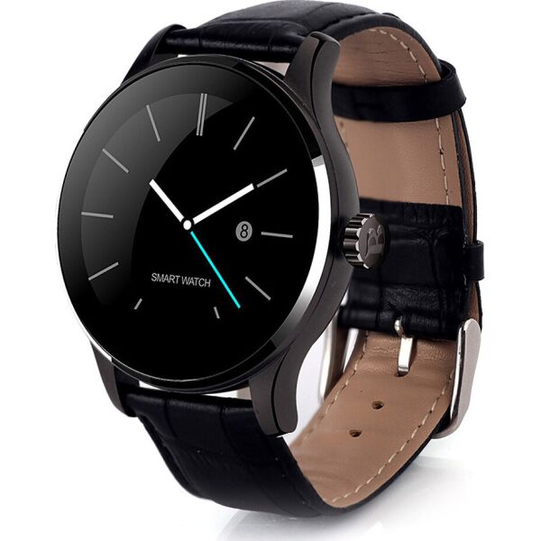 

Смарт-часы LEMFO K88H Black leather