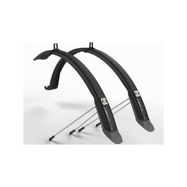 

Крыло 28" SIMPLA Ubiquit SDS 46mm, с брызговиками, чёрные (MUD-73-50)