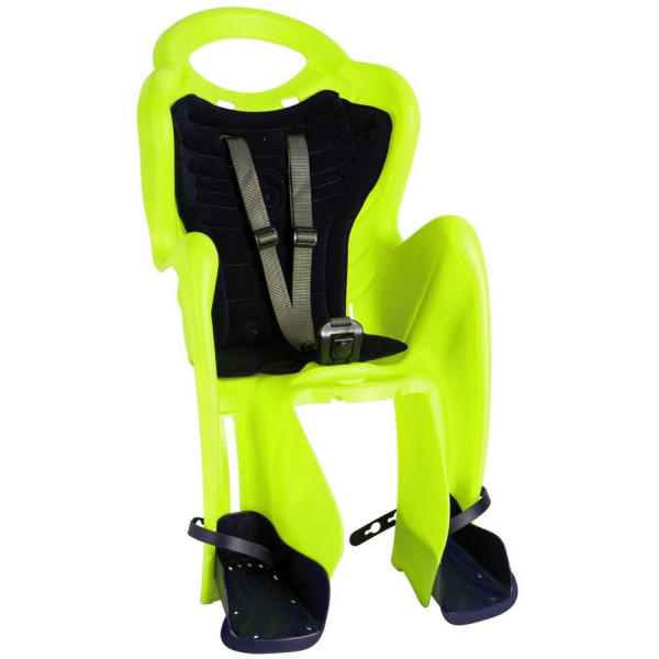 

заднее Bellelli Mr Fox Сlamp (на багажник) до 22кг, салатовое с серой подкладкой (Hi Vision) (SAD-93-22)