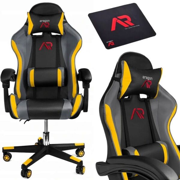 

Компьютерное кресло для геймера Jumi Aragon Tricilor Yellow