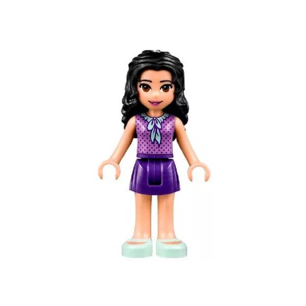 

LEGO Friends Emma, Dark Purple Skirt, Medium Lavender Top, Light Aqua Shoes (frnd248)