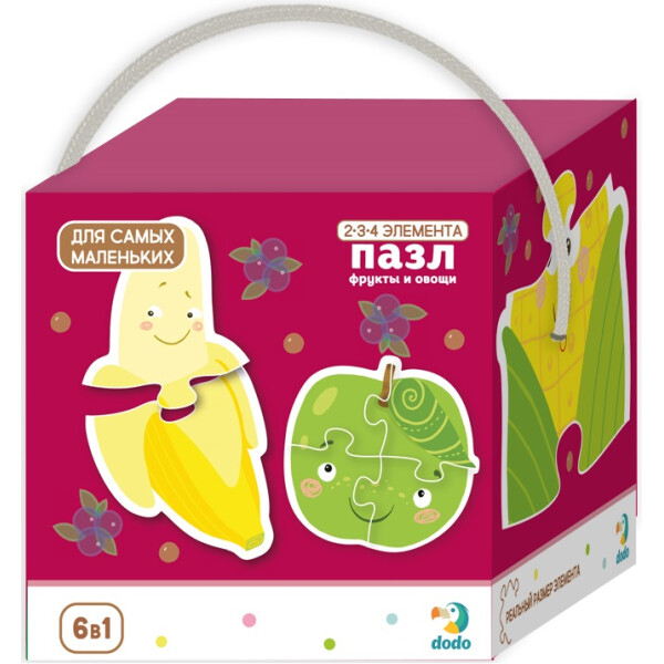 

Пазл DoDo 2-3-4 элемента Фрукты и Овощи 300155