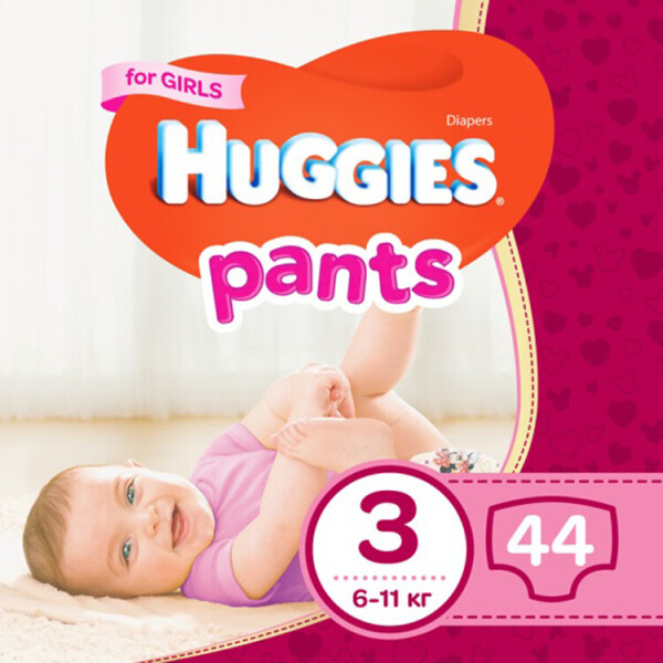 Акція на Подгузники-трусики Huggies Pant 3 (6-11kg) Jumbo 44 Girl (5029053564234) від Allo UA