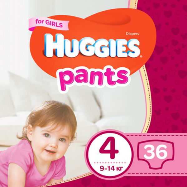 Акция на Подгузники-трусики Huggies Pant 4 (9-14 kg) Jumbo 36 Girl (5029053564258) от Allo UA