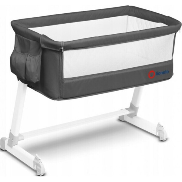 

Кроватка приставная Lionelo THEO DARK GREY
