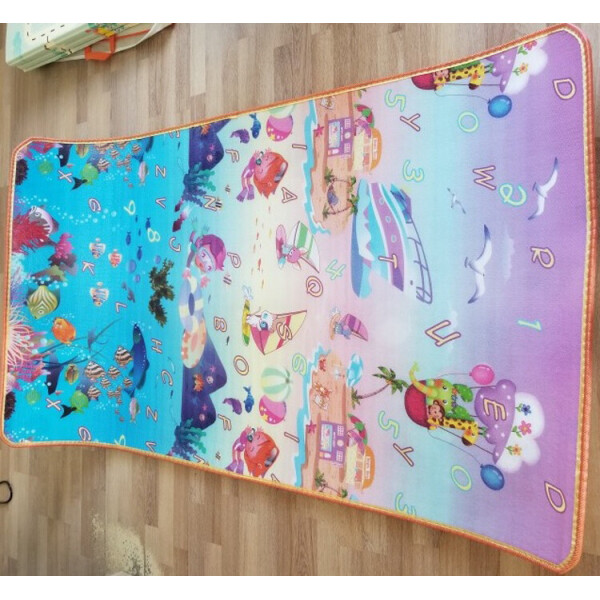 

Двухсторонний детский коврик-игрушка Sticker Wall 1,20 x 1,80 м. Толщиной 1см. Развивающий, Экологичный, Износостойкий, Безопасный Разноцветный
