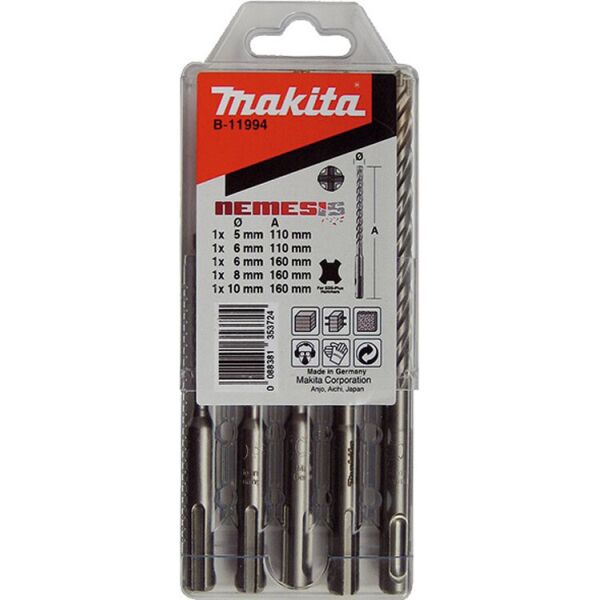 

Сверло Makita SDS-Plus Nemesis 5 шт (B-11994)