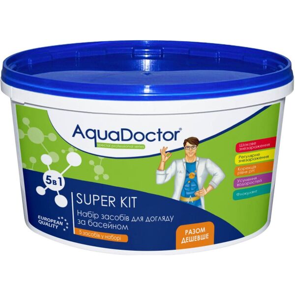 

Набор химии для бассейна AquaDoctor Super Kit 5 в 1