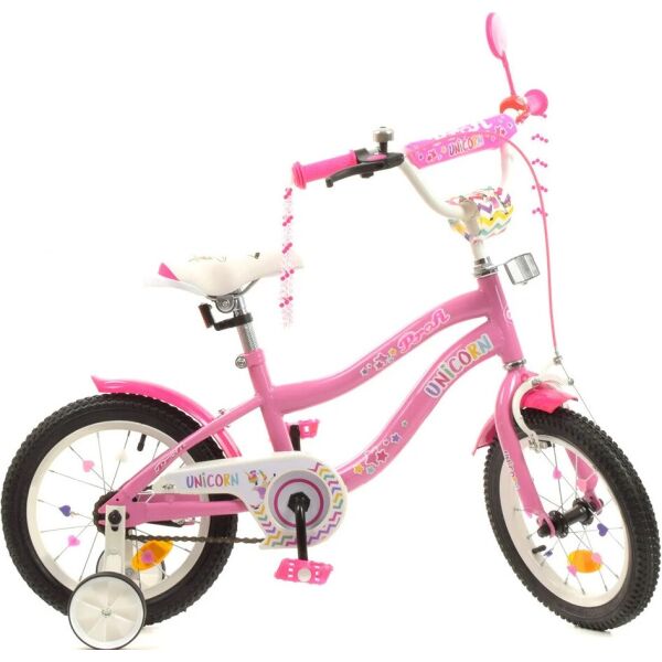 

Велосипед детский 2-х кол. 14д. PROF1 Y14241 Unicorn (pink) (24072)